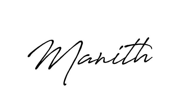 How to make Manith name signature. Use Antro_Vectra_Bolder style for creating short signs online. This is the latest handwritten sign. Manith signature style 7 images and pictures png
