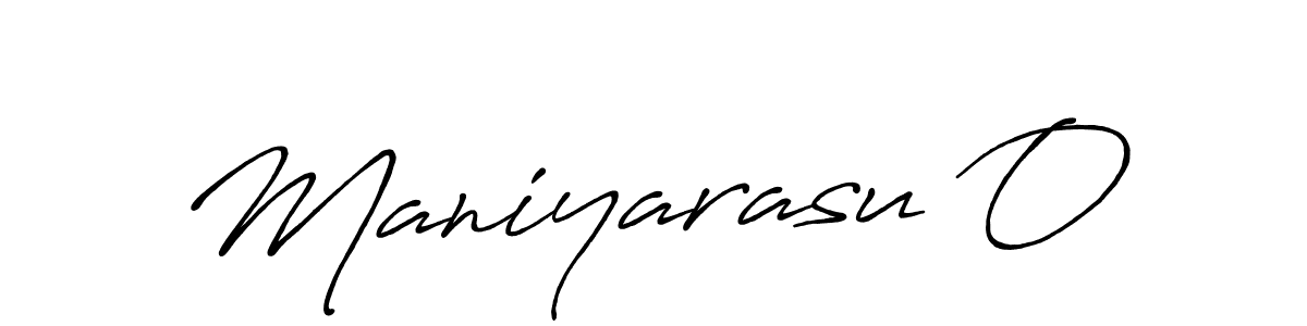 Make a beautiful signature design for name Maniyarasu O. Use this online signature maker to create a handwritten signature for free. Maniyarasu O signature style 7 images and pictures png