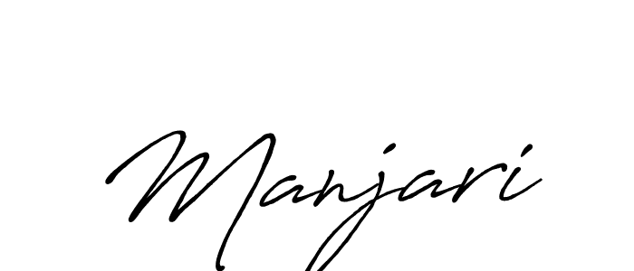 How to make Manjari signature? Antro_Vectra_Bolder is a professional autograph style. Create handwritten signature for Manjari name. Manjari signature style 7 images and pictures png