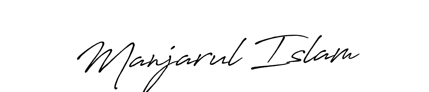 Antro_Vectra_Bolder is a professional signature style that is perfect for those who want to add a touch of class to their signature. It is also a great choice for those who want to make their signature more unique. Get Manjarul Islam name to fancy signature for free. Manjarul Islam signature style 7 images and pictures png