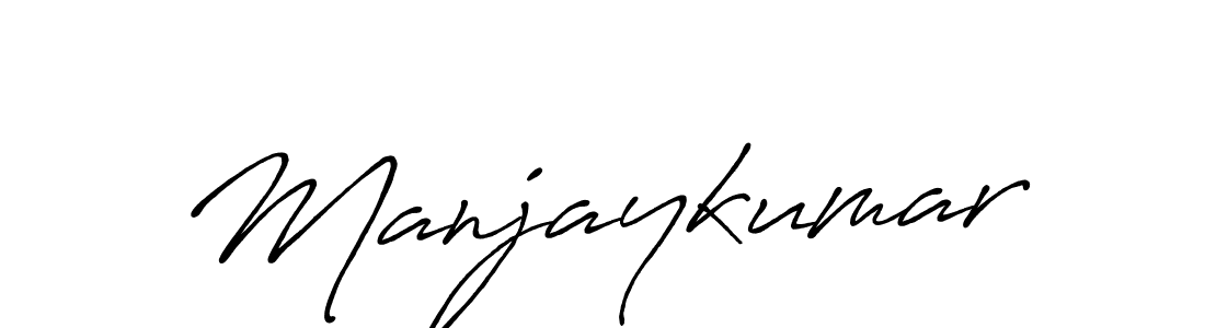 It looks lik you need a new signature style for name Manjaykumar. Design unique handwritten (Antro_Vectra_Bolder) signature with our free signature maker in just a few clicks. Manjaykumar signature style 7 images and pictures png