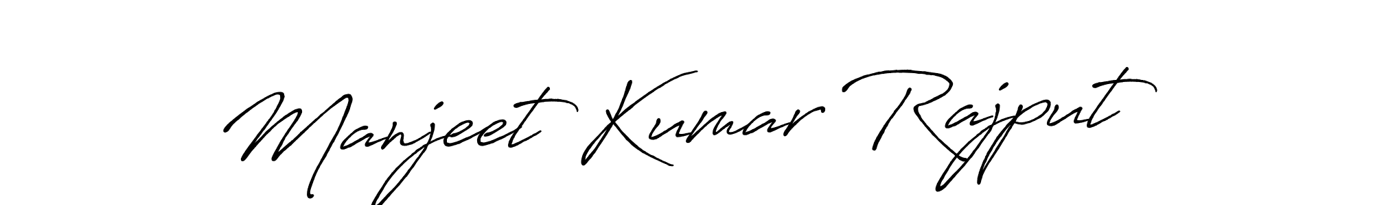 How to make Manjeet Kumar Rajput name signature. Use Antro_Vectra_Bolder style for creating short signs online. This is the latest handwritten sign. Manjeet Kumar Rajput signature style 7 images and pictures png