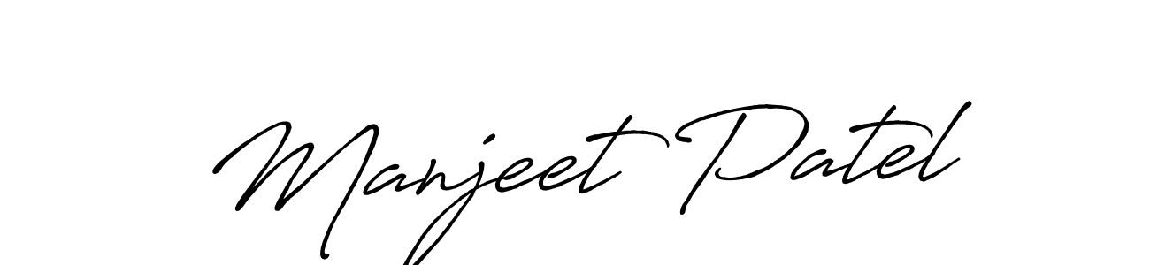 if you are searching for the best signature style for your name Manjeet Patel. so please give up your signature search. here we have designed multiple signature styles  using Antro_Vectra_Bolder. Manjeet Patel signature style 7 images and pictures png