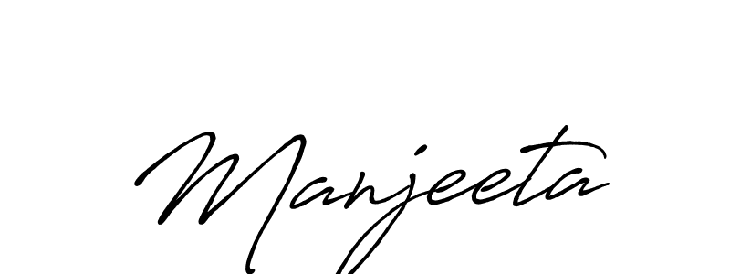 Also we have Manjeeta name is the best signature style. Create professional handwritten signature collection using Antro_Vectra_Bolder autograph style. Manjeeta signature style 7 images and pictures png