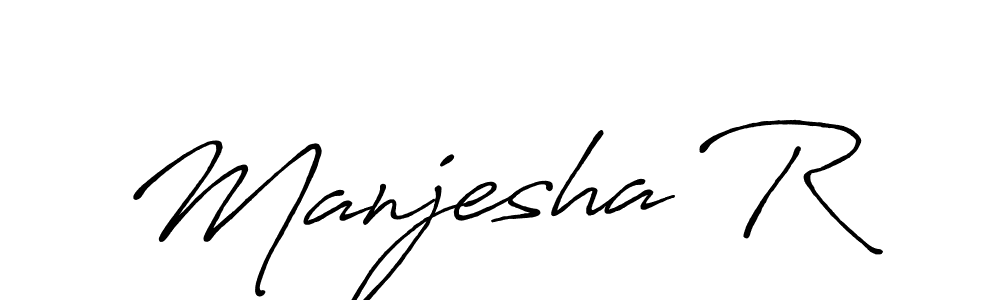 Also You can easily find your signature by using the search form. We will create Manjesha R name handwritten signature images for you free of cost using Antro_Vectra_Bolder sign style. Manjesha R signature style 7 images and pictures png