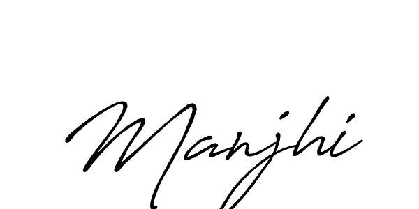 How to make Manjhi name signature. Use Antro_Vectra_Bolder style for creating short signs online. This is the latest handwritten sign. Manjhi signature style 7 images and pictures png