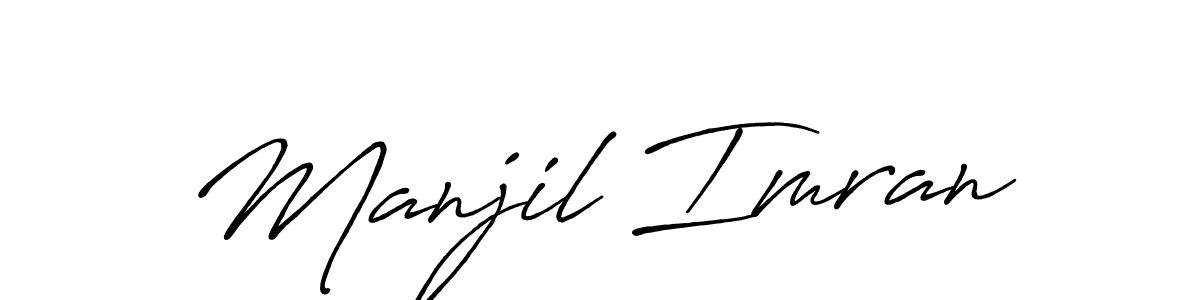 Also we have Manjil Imran name is the best signature style. Create professional handwritten signature collection using Antro_Vectra_Bolder autograph style. Manjil Imran signature style 7 images and pictures png