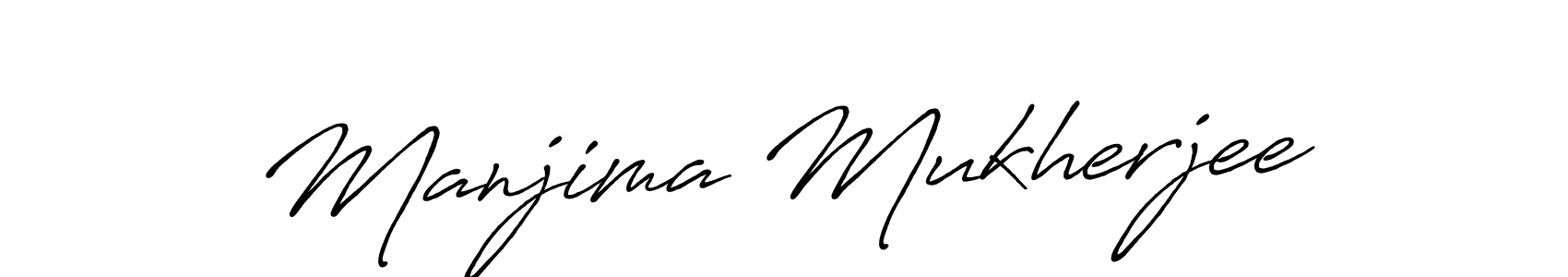 The best way (Antro_Vectra_Bolder) to make a short signature is to pick only two or three words in your name. The name Manjima Mukherjee include a total of six letters. For converting this name. Manjima Mukherjee signature style 7 images and pictures png
