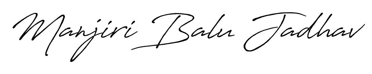 How to Draw Manjiri Balu Jadhav signature style? Antro_Vectra_Bolder is a latest design signature styles for name Manjiri Balu Jadhav. Manjiri Balu Jadhav signature style 7 images and pictures png