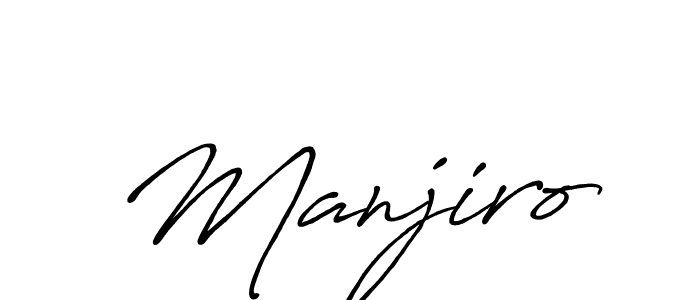 Use a signature maker to create a handwritten signature online. With this signature software, you can design (Antro_Vectra_Bolder) your own signature for name Manjiro. Manjiro signature style 7 images and pictures png