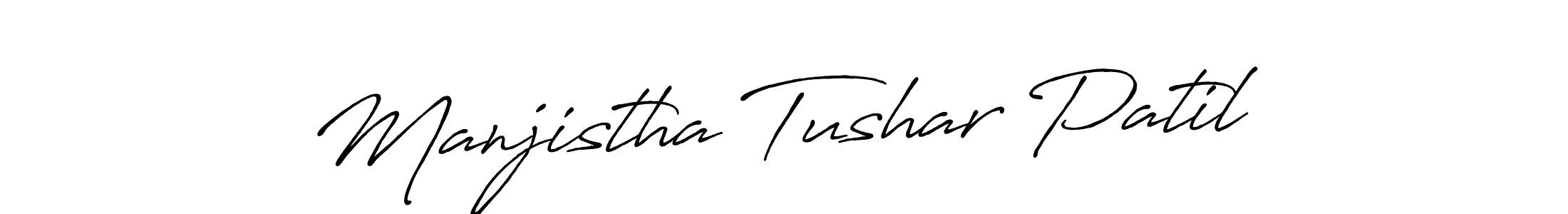 Also You can easily find your signature by using the search form. We will create Manjistha Tushar Patil name handwritten signature images for you free of cost using Antro_Vectra_Bolder sign style. Manjistha Tushar Patil signature style 7 images and pictures png