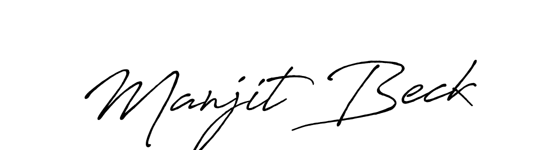 Also we have Manjit Beck name is the best signature style. Create professional handwritten signature collection using Antro_Vectra_Bolder autograph style. Manjit Beck signature style 7 images and pictures png