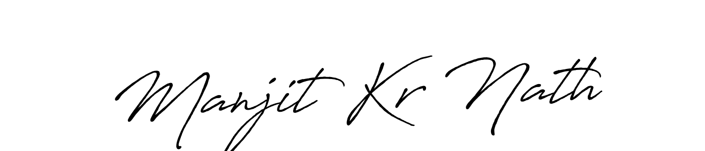 How to make Manjit Kr Nath signature? Antro_Vectra_Bolder is a professional autograph style. Create handwritten signature for Manjit Kr Nath name. Manjit Kr Nath signature style 7 images and pictures png