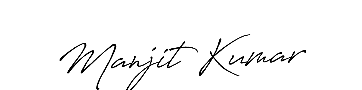 It looks lik you need a new signature style for name Manjit Kumar. Design unique handwritten (Antro_Vectra_Bolder) signature with our free signature maker in just a few clicks. Manjit Kumar signature style 7 images and pictures png