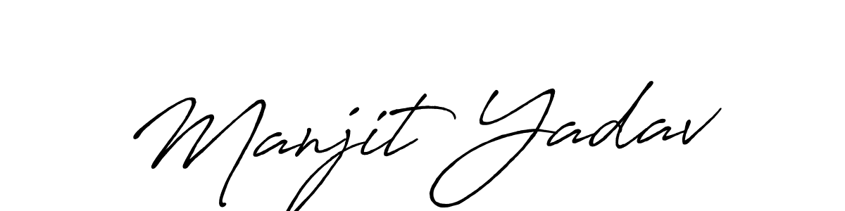 if you are searching for the best signature style for your name Manjit Yadav. so please give up your signature search. here we have designed multiple signature styles  using Antro_Vectra_Bolder. Manjit Yadav signature style 7 images and pictures png