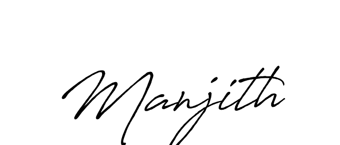 It looks lik you need a new signature style for name Manjith. Design unique handwritten (Antro_Vectra_Bolder) signature with our free signature maker in just a few clicks. Manjith signature style 7 images and pictures png