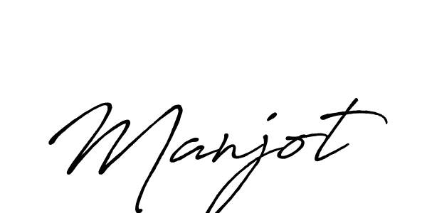 Manjot stylish signature style. Best Handwritten Sign (Antro_Vectra_Bolder) for my name. Handwritten Signature Collection Ideas for my name Manjot. Manjot signature style 7 images and pictures png