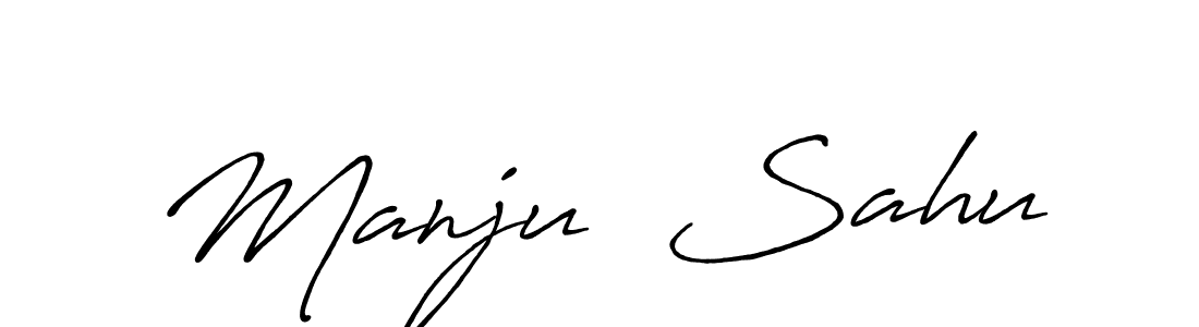 It looks lik you need a new signature style for name Manju  Sahu. Design unique handwritten (Antro_Vectra_Bolder) signature with our free signature maker in just a few clicks. Manju  Sahu signature style 7 images and pictures png