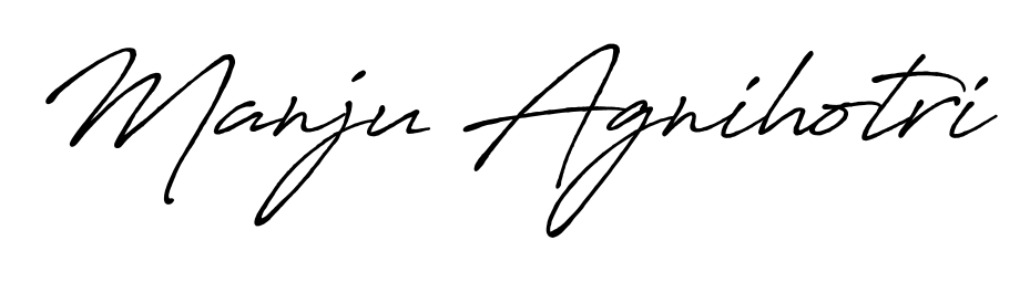 Use a signature maker to create a handwritten signature online. With this signature software, you can design (Antro_Vectra_Bolder) your own signature for name Manju Agnihotri. Manju Agnihotri signature style 7 images and pictures png
