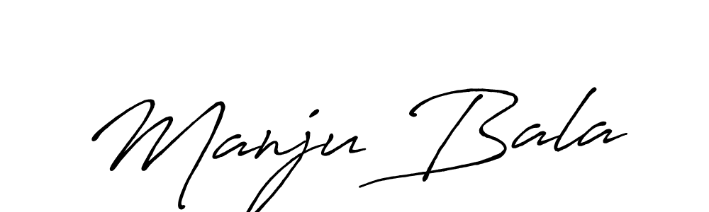 How to make Manju Bala signature? Antro_Vectra_Bolder is a professional autograph style. Create handwritten signature for Manju Bala name. Manju Bala signature style 7 images and pictures png