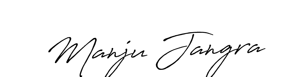 Make a short Manju Jangra signature style. Manage your documents anywhere anytime using Antro_Vectra_Bolder. Create and add eSignatures, submit forms, share and send files easily. Manju Jangra signature style 7 images and pictures png