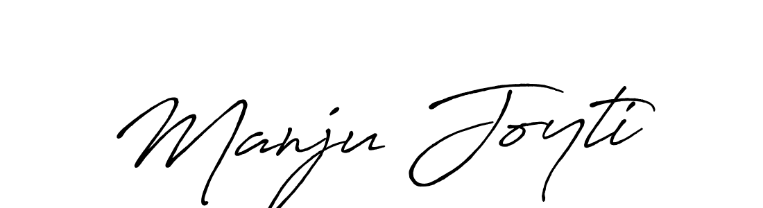 How to make Manju Joyti name signature. Use Antro_Vectra_Bolder style for creating short signs online. This is the latest handwritten sign. Manju Joyti signature style 7 images and pictures png