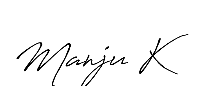 Make a short Manju K signature style. Manage your documents anywhere anytime using Antro_Vectra_Bolder. Create and add eSignatures, submit forms, share and send files easily. Manju K signature style 7 images and pictures png