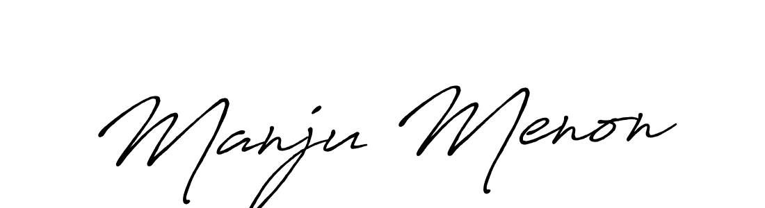 You should practise on your own different ways (Antro_Vectra_Bolder) to write your name (Manju Menon) in signature. don't let someone else do it for you. Manju Menon signature style 7 images and pictures png