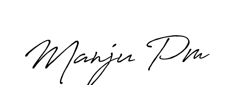 Once you've used our free online signature maker to create your best signature Antro_Vectra_Bolder style, it's time to enjoy all of the benefits that Manju Pm name signing documents. Manju Pm signature style 7 images and pictures png
