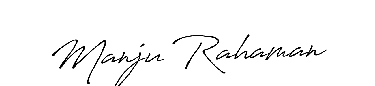You can use this online signature creator to create a handwritten signature for the name Manju Rahaman. This is the best online autograph maker. Manju Rahaman signature style 7 images and pictures png