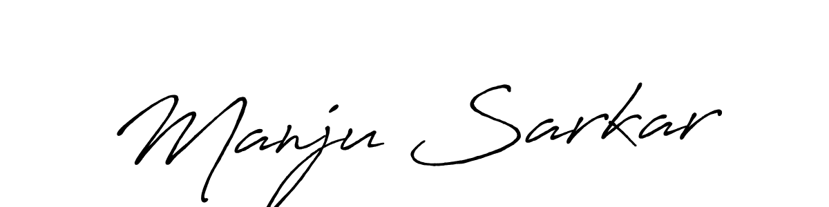 It looks lik you need a new signature style for name Manju Sarkar. Design unique handwritten (Antro_Vectra_Bolder) signature with our free signature maker in just a few clicks. Manju Sarkar signature style 7 images and pictures png