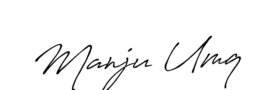 Use a signature maker to create a handwritten signature online. With this signature software, you can design (Antro_Vectra_Bolder) your own signature for name Manju Umq. Manju Umq signature style 7 images and pictures png