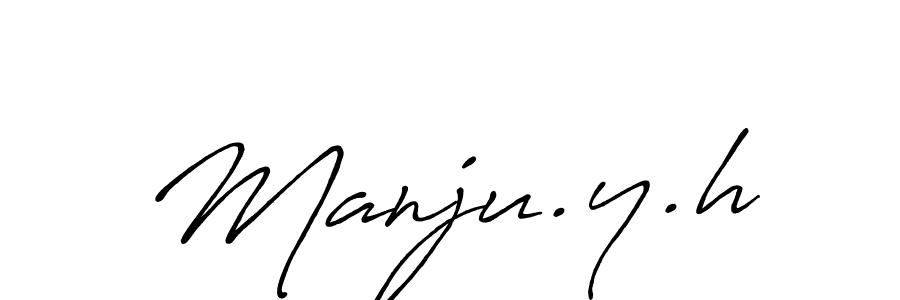 if you are searching for the best signature style for your name Manju.y.h. so please give up your signature search. here we have designed multiple signature styles  using Antro_Vectra_Bolder. Manju.y.h signature style 7 images and pictures png