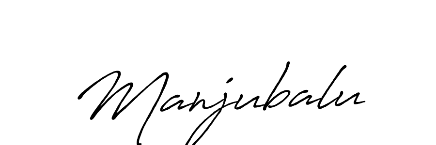 Also we have Manjubalu name is the best signature style. Create professional handwritten signature collection using Antro_Vectra_Bolder autograph style. Manjubalu signature style 7 images and pictures png