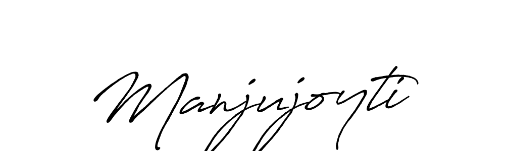 Create a beautiful signature design for name Manjujoyti. With this signature (Antro_Vectra_Bolder) fonts, you can make a handwritten signature for free. Manjujoyti signature style 7 images and pictures png