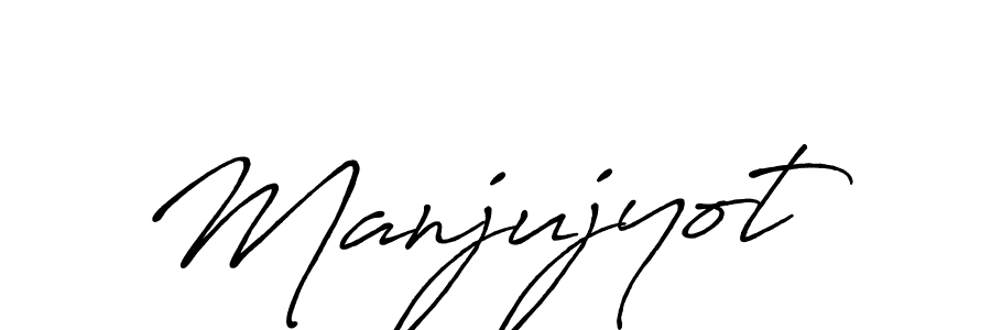 You should practise on your own different ways (Antro_Vectra_Bolder) to write your name (Manjujyot) in signature. don't let someone else do it for you. Manjujyot signature style 7 images and pictures png