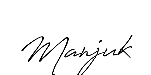 Also You can easily find your signature by using the search form. We will create Manjuk name handwritten signature images for you free of cost using Antro_Vectra_Bolder sign style. Manjuk signature style 7 images and pictures png