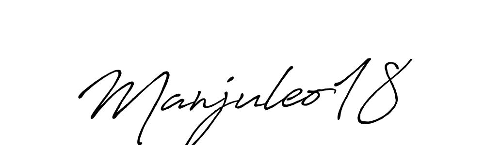 It looks lik you need a new signature style for name Manjuleo18. Design unique handwritten (Antro_Vectra_Bolder) signature with our free signature maker in just a few clicks. Manjuleo18 signature style 7 images and pictures png