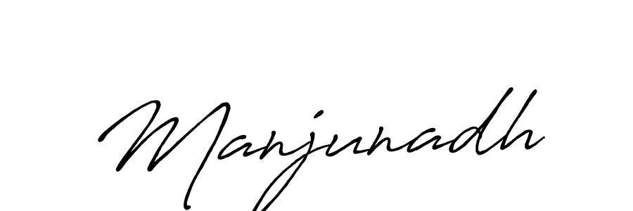 Make a beautiful signature design for name Manjunadh. With this signature (Antro_Vectra_Bolder) style, you can create a handwritten signature for free. Manjunadh signature style 7 images and pictures png