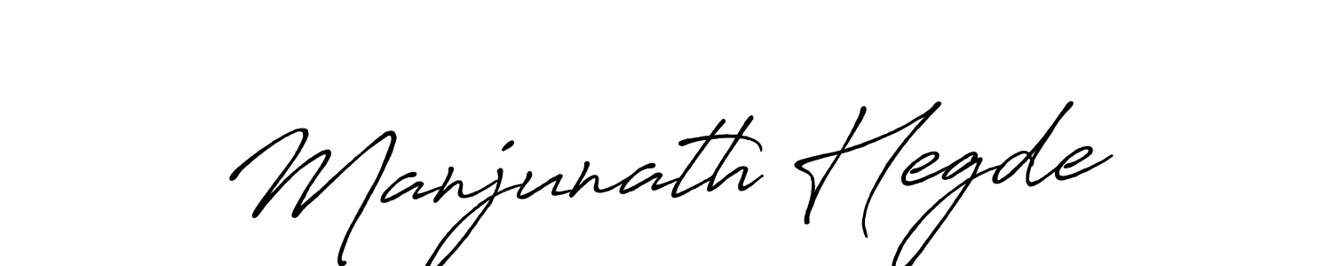 Also we have Manjunath Hegde name is the best signature style. Create professional handwritten signature collection using Antro_Vectra_Bolder autograph style. Manjunath Hegde signature style 7 images and pictures png