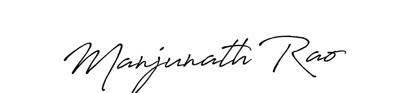 Manjunath Rao stylish signature style. Best Handwritten Sign (Antro_Vectra_Bolder) for my name. Handwritten Signature Collection Ideas for my name Manjunath Rao. Manjunath Rao signature style 7 images and pictures png