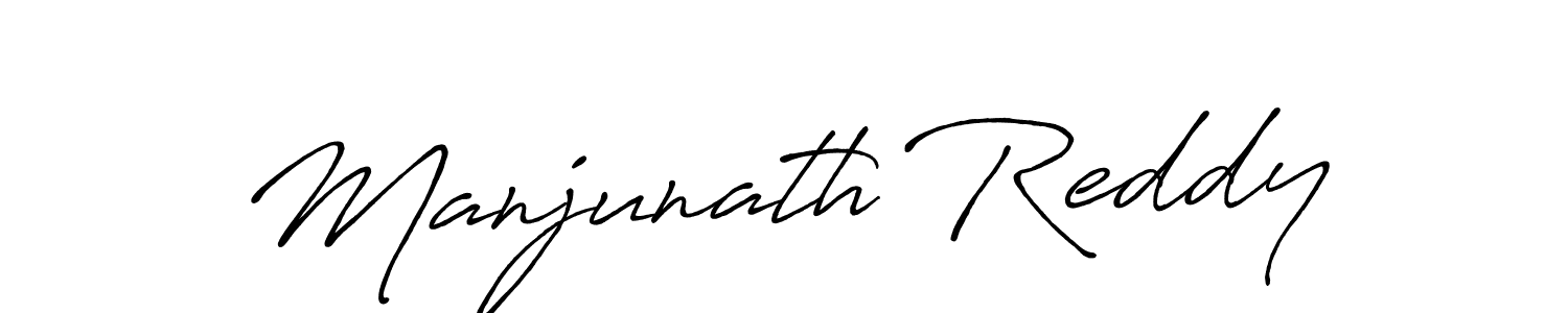 Design your own signature with our free online signature maker. With this signature software, you can create a handwritten (Antro_Vectra_Bolder) signature for name Manjunath Reddy. Manjunath Reddy signature style 7 images and pictures png