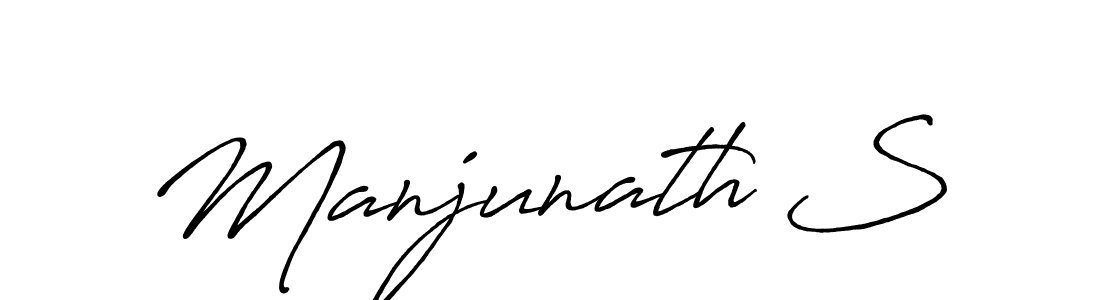 How to Draw Manjunath S signature style? Antro_Vectra_Bolder is a latest design signature styles for name Manjunath S. Manjunath S signature style 7 images and pictures png