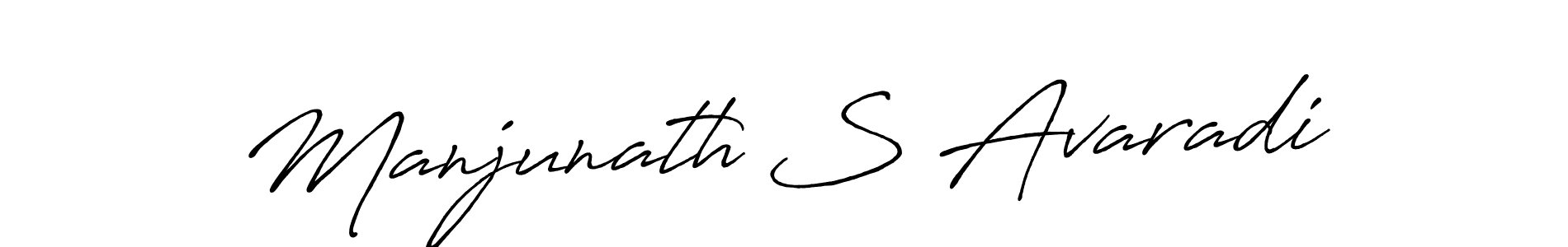 How to make Manjunath S Avaradi signature? Antro_Vectra_Bolder is a professional autograph style. Create handwritten signature for Manjunath S Avaradi name. Manjunath S Avaradi signature style 7 images and pictures png