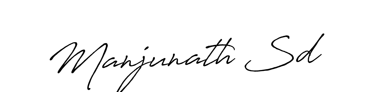 Make a beautiful signature design for name Manjunath Sd. Use this online signature maker to create a handwritten signature for free. Manjunath Sd signature style 7 images and pictures png