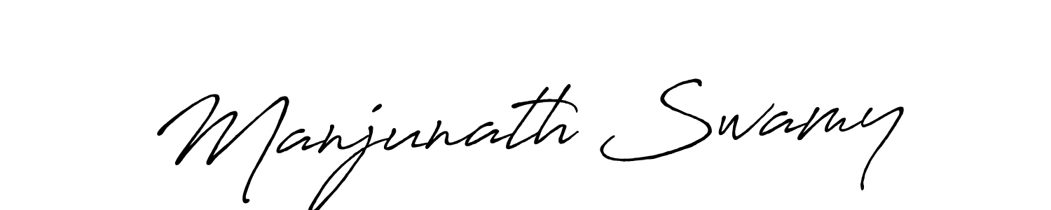 Use a signature maker to create a handwritten signature online. With this signature software, you can design (Antro_Vectra_Bolder) your own signature for name Manjunath Swamy. Manjunath Swamy signature style 7 images and pictures png