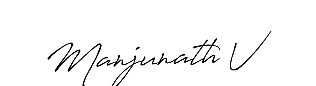 How to Draw Manjunath V signature style? Antro_Vectra_Bolder is a latest design signature styles for name Manjunath V. Manjunath V signature style 7 images and pictures png