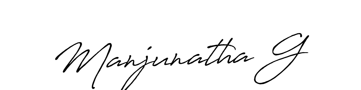 You should practise on your own different ways (Antro_Vectra_Bolder) to write your name (Manjunatha G) in signature. don't let someone else do it for you. Manjunatha G signature style 7 images and pictures png