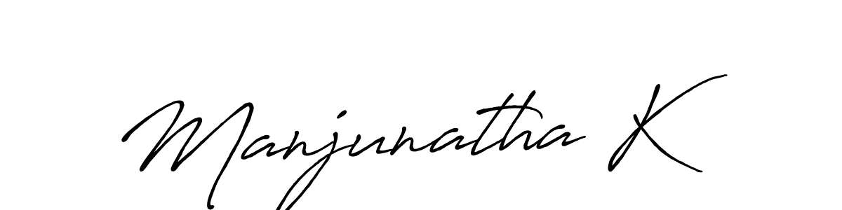 It looks lik you need a new signature style for name Manjunatha K. Design unique handwritten (Antro_Vectra_Bolder) signature with our free signature maker in just a few clicks. Manjunatha K signature style 7 images and pictures png