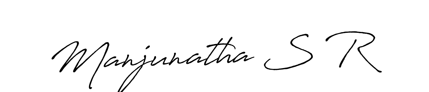 Manjunatha S R stylish signature style. Best Handwritten Sign (Antro_Vectra_Bolder) for my name. Handwritten Signature Collection Ideas for my name Manjunatha S R. Manjunatha S R signature style 7 images and pictures png